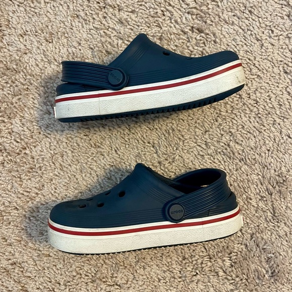 Crocs Kids Off Court Navy Clogs Size 10 - Picture 2 of 4
